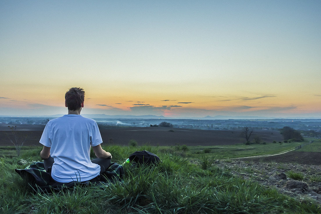 Mindfulness Meditation Apps, Guy Meditating