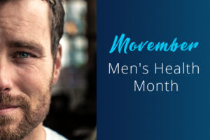 Movember Men's Health Month, guy with beard and mustach